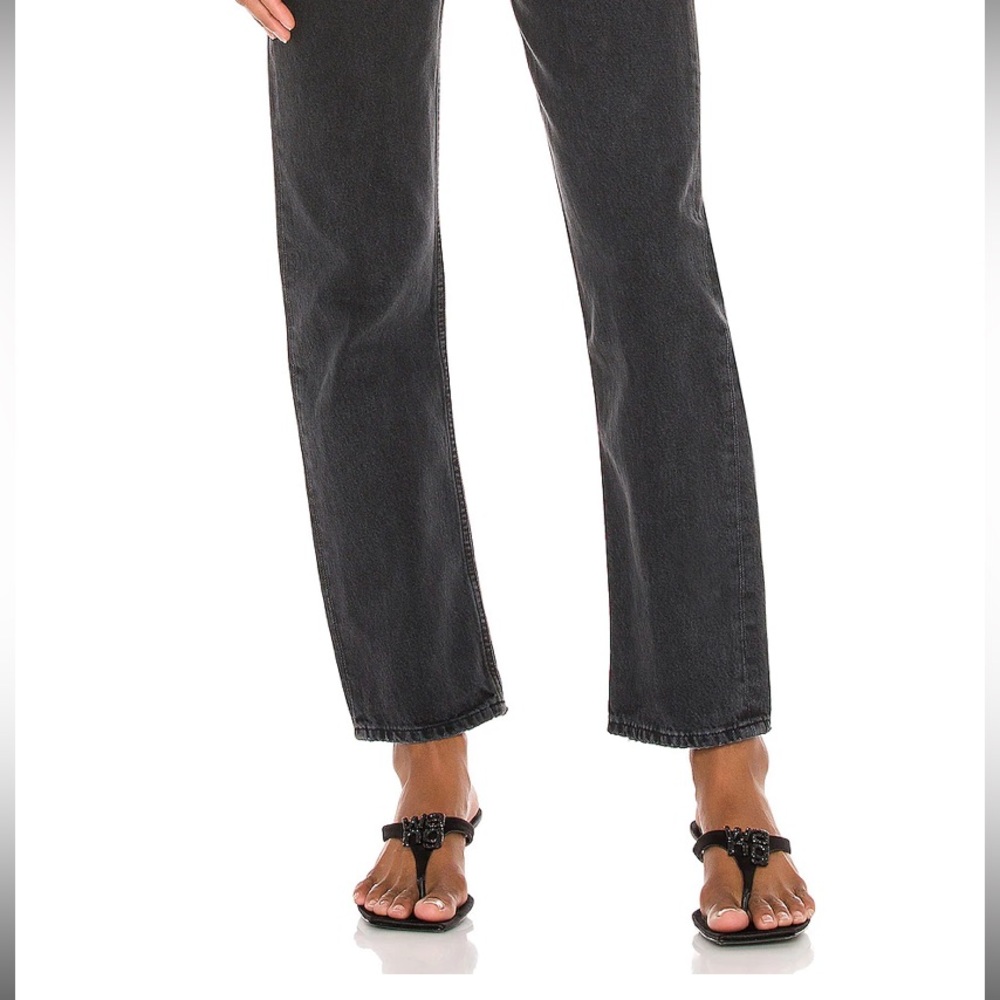 AGOLDE 90's Pinch Waist in Black Tea - Picture 3 of 8